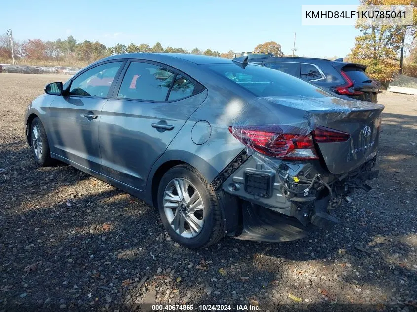 2019 Hyundai Elantra Value Edition VIN: KMHD84LF1KU785041 Lot: 40674865