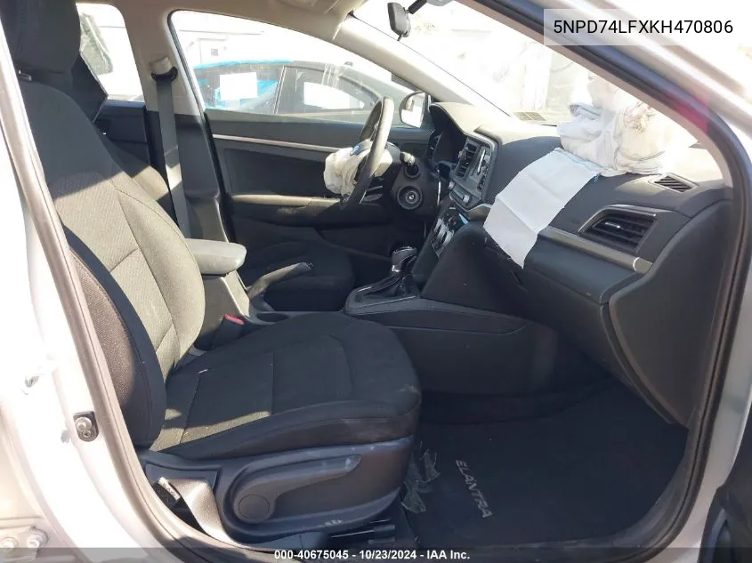 5NPD74LFXKH470806 2019 Hyundai Elantra Se