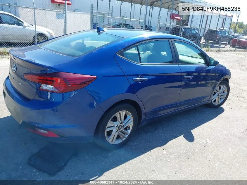 2019 Hyundai Elantra Sel VIN: 5NPD84LF9KH458238 Lot: 40682347