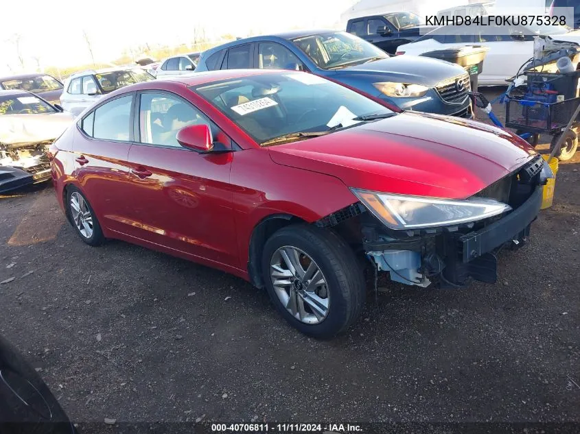 2019 Hyundai Elantra Value Edition VIN: KMHD84LF0KU875328 Lot: 40706811