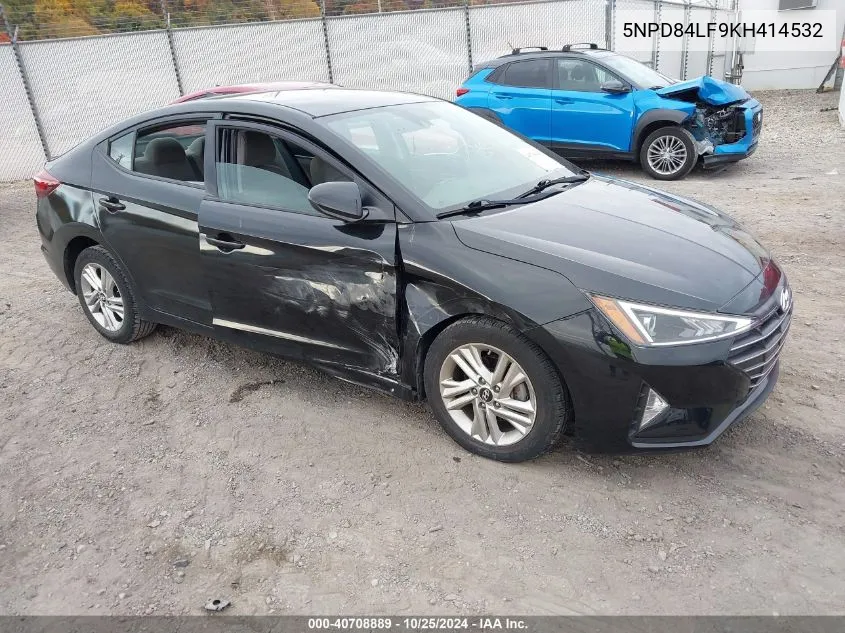 2019 Hyundai Elantra Sel VIN: 5NPD84LF9KH414532 Lot: 40708889