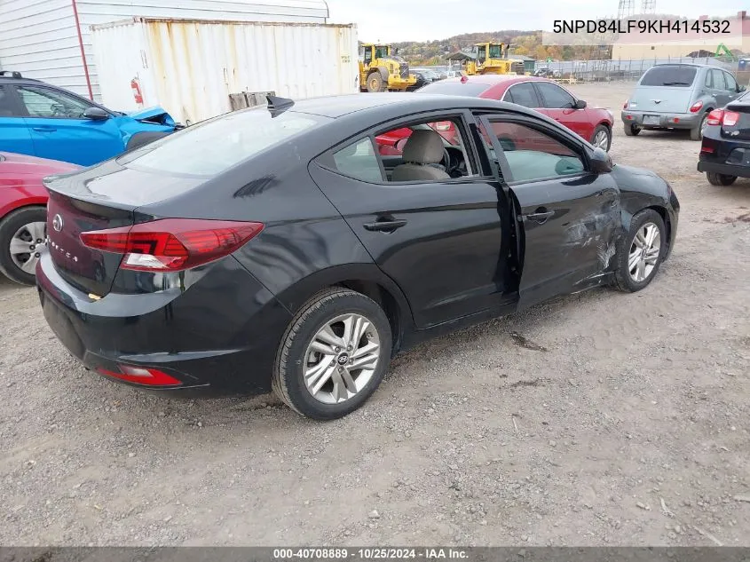 2019 Hyundai Elantra Sel VIN: 5NPD84LF9KH414532 Lot: 40708889