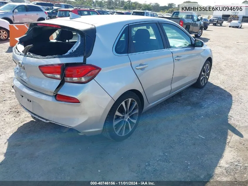 2019 Hyundai Elantra Gt VIN: KMHH35LE6KU094696 Lot: 40746156