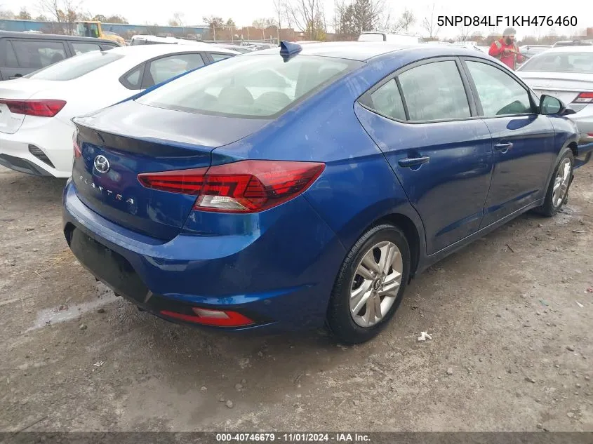 2019 Hyundai Elantra Sel VIN: 5NPD84LF1KH476460 Lot: 40746679