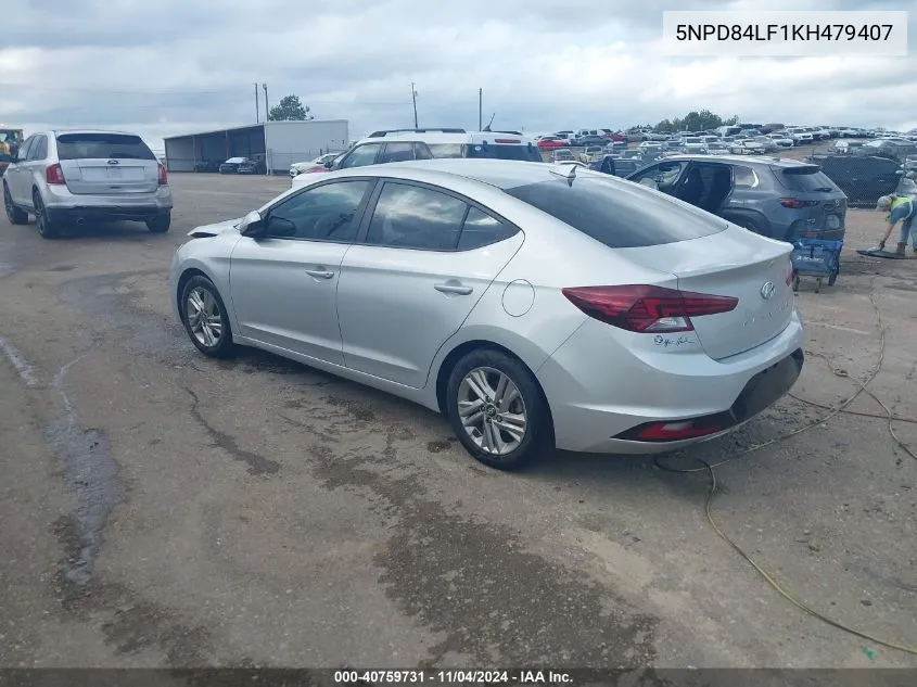 2019 Hyundai Elantra Sel VIN: 5NPD84LF1KH479407 Lot: 40759731