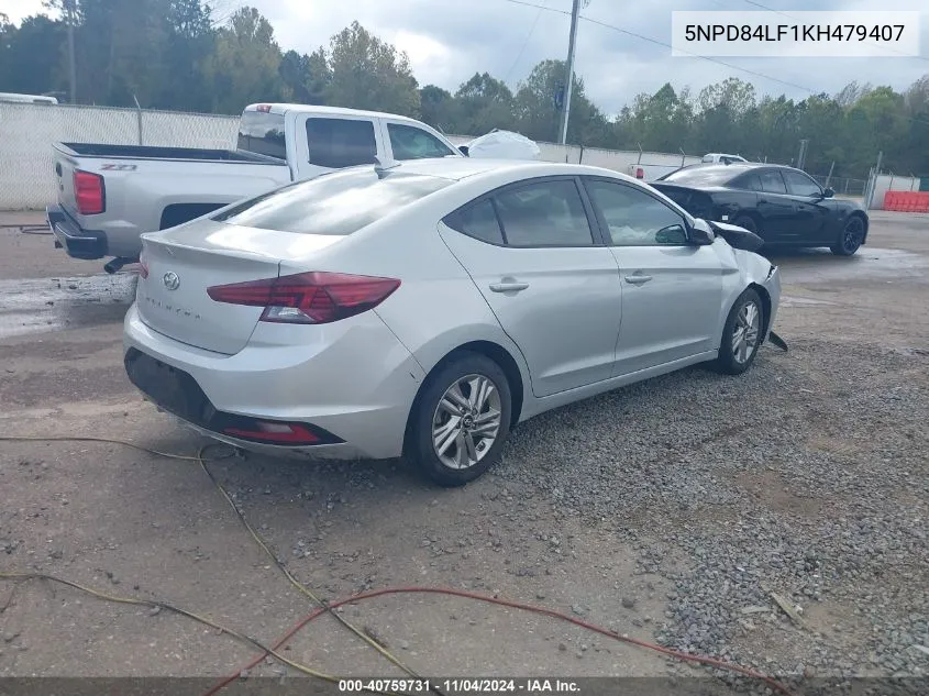 2019 Hyundai Elantra Sel VIN: 5NPD84LF1KH479407 Lot: 40759731