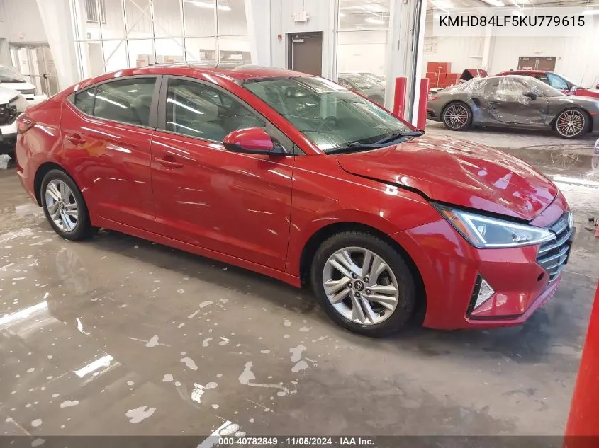 2019 Hyundai Elantra Value Edition VIN: KMHD84LF5KU779615 Lot: 40782849