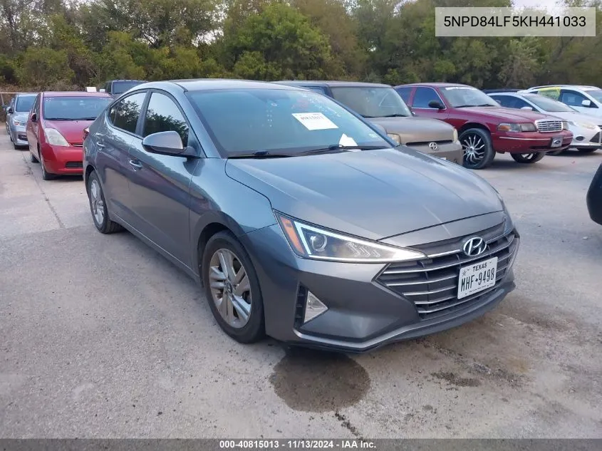 5NPD84LF5KH441033 2019 Hyundai Elantra Sel