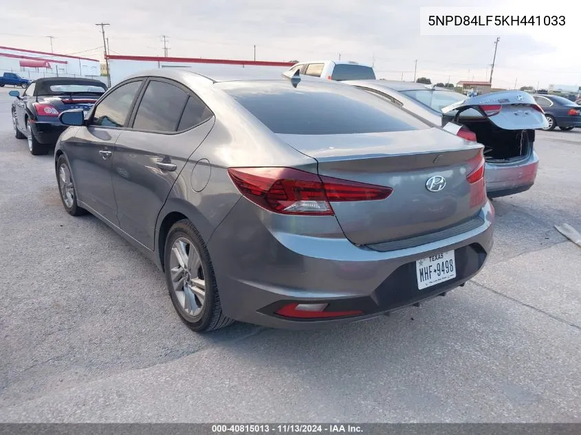 5NPD84LF5KH441033 2019 Hyundai Elantra Sel