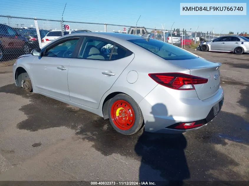 KMHD84LF9KU766740 2019 Hyundai Elantra Sel