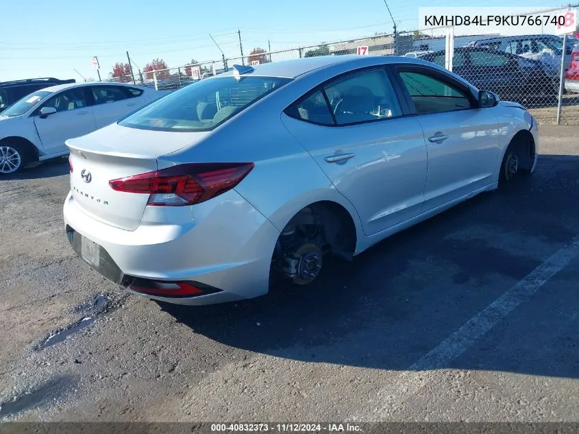 KMHD84LF9KU766740 2019 Hyundai Elantra Sel