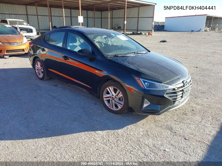 5NPD84LF0KH404441 2019 Hyundai Elantra Sel