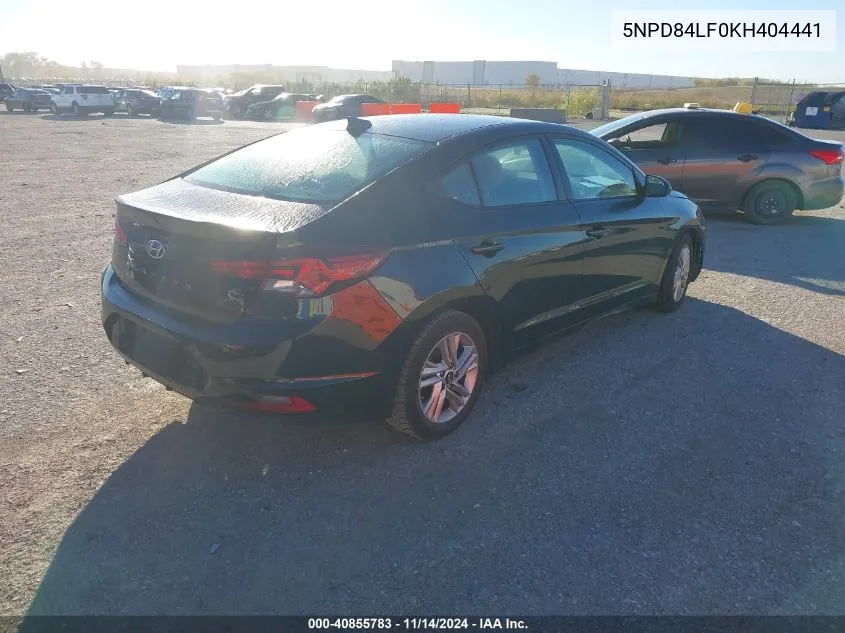 5NPD84LF0KH404441 2019 Hyundai Elantra Sel