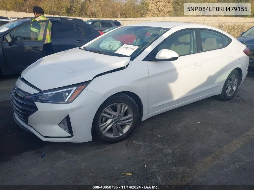 2019 Hyundai Elantra Sel VIN: 5NPD84LF0KH479155 Lot: 40858796