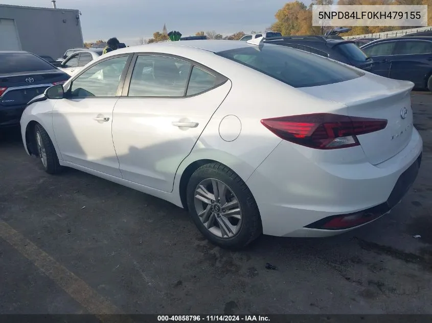 2019 Hyundai Elantra Sel VIN: 5NPD84LF0KH479155 Lot: 40858796