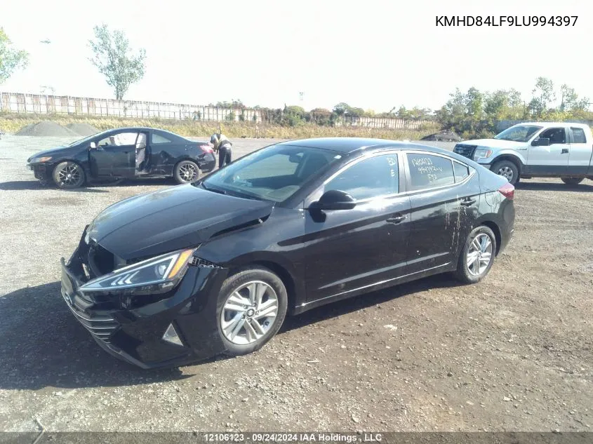 2020 Hyundai Elantra Preferred Auto Ivt VIN: KMHD84LF9LU994397 Lot: 12106123