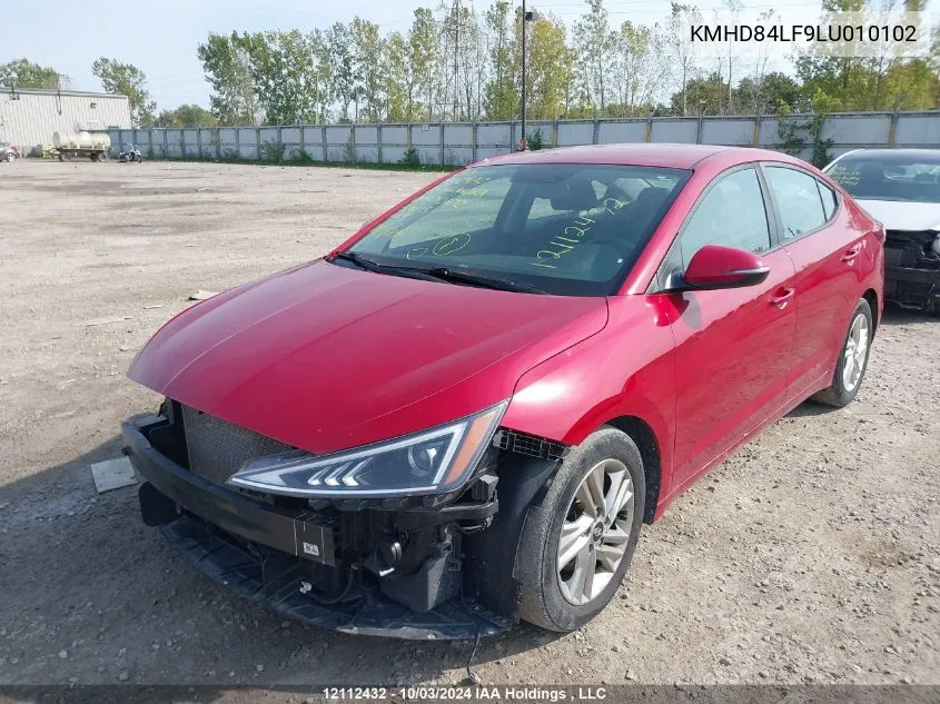 KMHD84LF9LU010102 2020 Hyundai Elantra Sel/Value/Limited