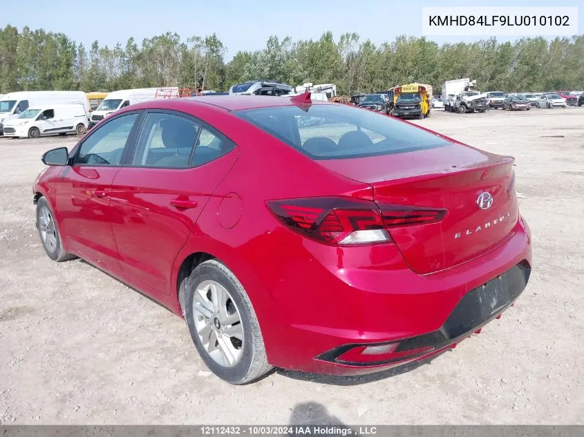 KMHD84LF9LU010102 2020 Hyundai Elantra Sel/Value/Limited