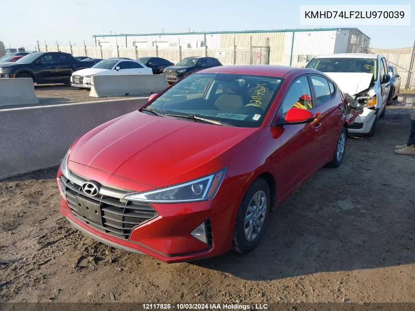 KMHD74LF2LU970039 2020 Hyundai Elantra Essential Auto Ivt