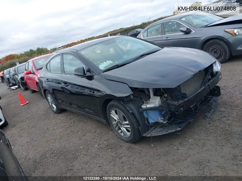 KMHD84LF6LU074808 2020 Hyundai Elantra Preferred Auto Ivt