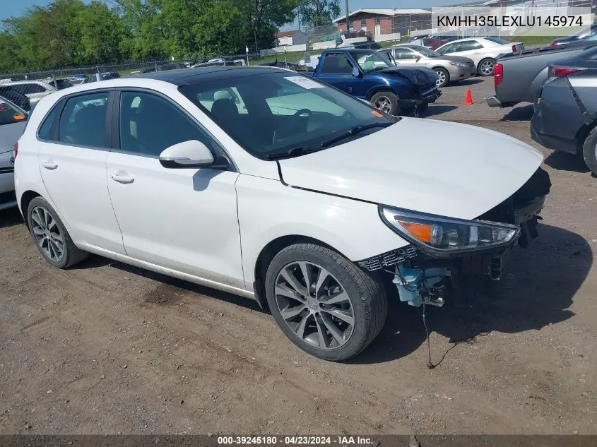 2020 Hyundai Elantra Gt VIN: KMHH35LEXLU145974 Lot: 39245180