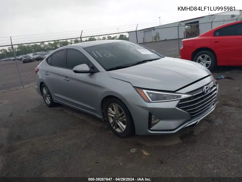 2020 Hyundai Elantra Value Edition VIN: KMHD84LF1LU995981 Lot: 39267647