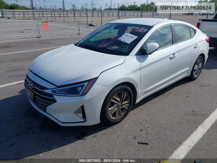 5NPD84LF7LH630624 2020 Hyundai Elantra Sel