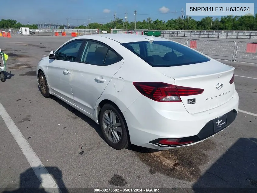 5NPD84LF7LH630624 2020 Hyundai Elantra Sel