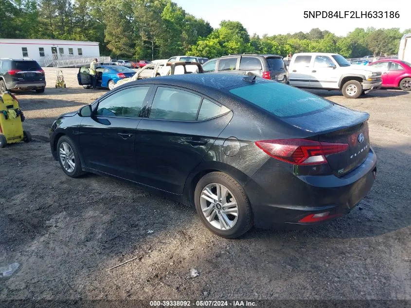 5NPD84LF2LH633186 2020 Hyundai Elantra Sel