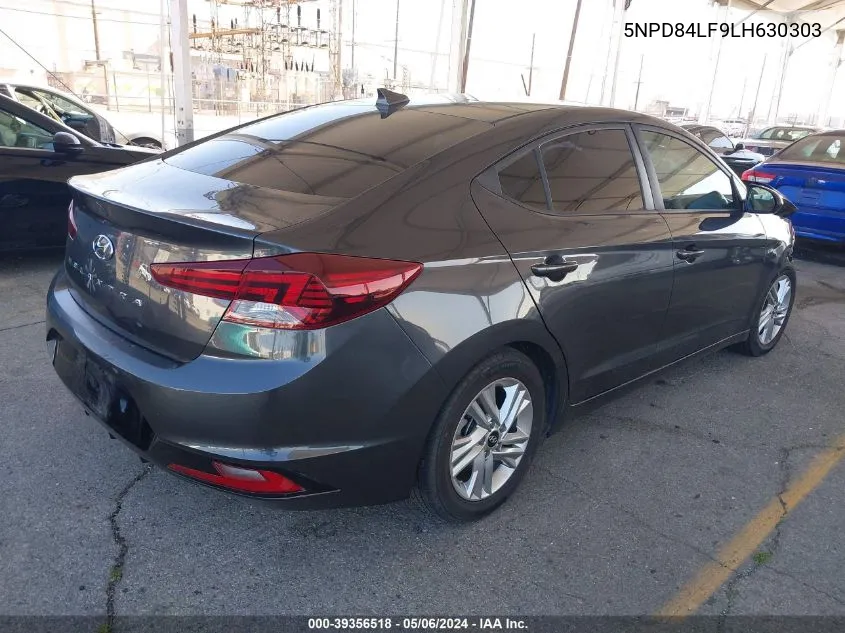 2020 Hyundai Elantra Value Edition VIN: 5NPD84LF9LH630303 Lot: 39356518