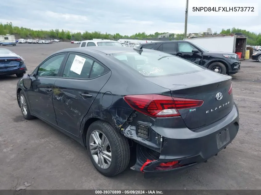 5NPD84LFXLH573772 2020 Hyundai Elantra Sel