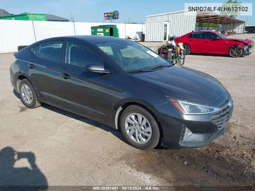 5NPD74LF4LH612102 2020 Hyundai Elantra Se