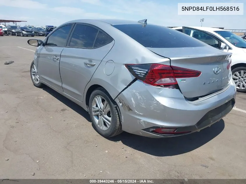 5NPD84LF0LH568516 2020 Hyundai Elantra Sel