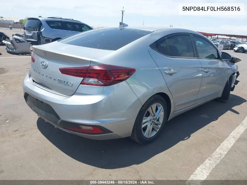 5NPD84LF0LH568516 2020 Hyundai Elantra Sel