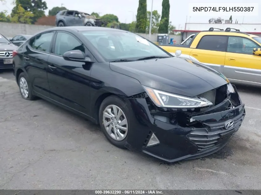 2020 Hyundai Elantra Se VIN: 5NPD74LF9LH550387 Lot: 39632290