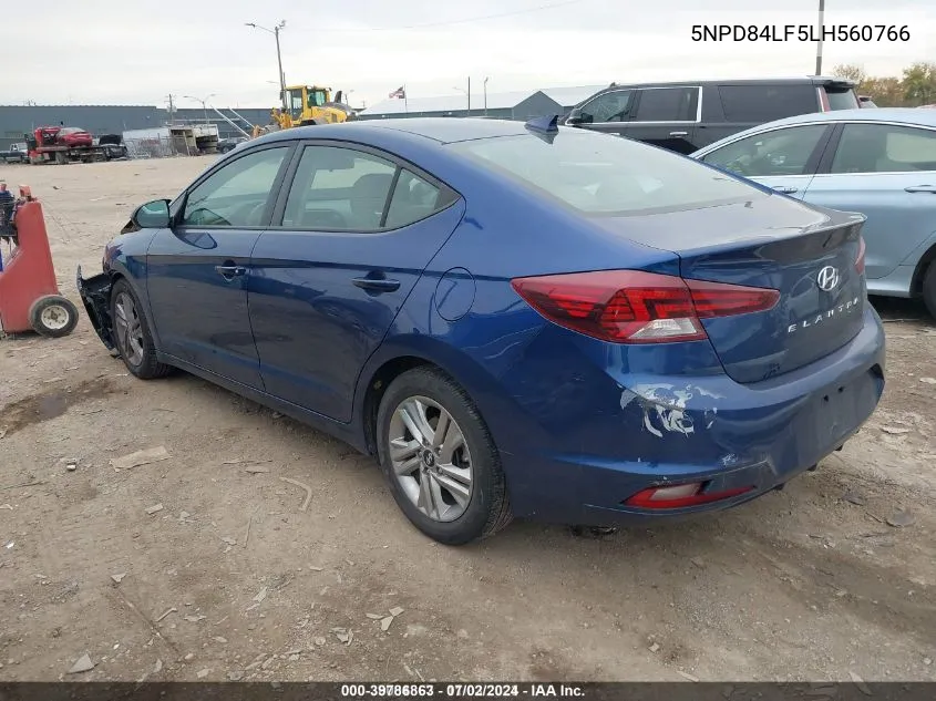 5NPD84LF5LH560766 2020 Hyundai Elantra Sel