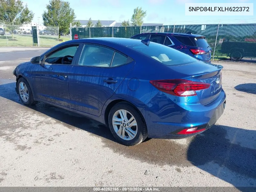 5NPD84LFXLH622372 2020 Hyundai Elantra Sel/Value/Limited