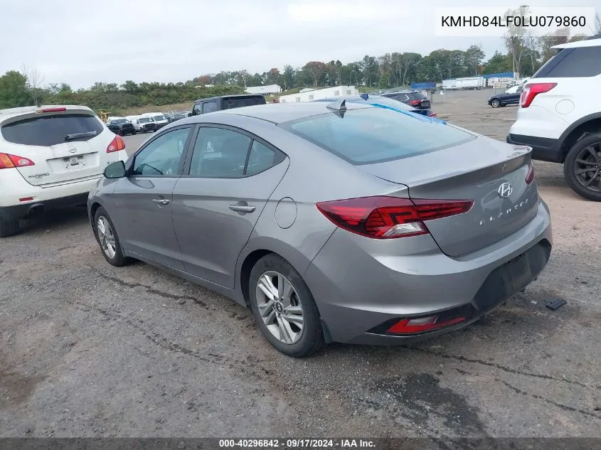 2020 Hyundai Elantra Value Edition VIN: KMHD84LF0LU079860 Lot: 40296842