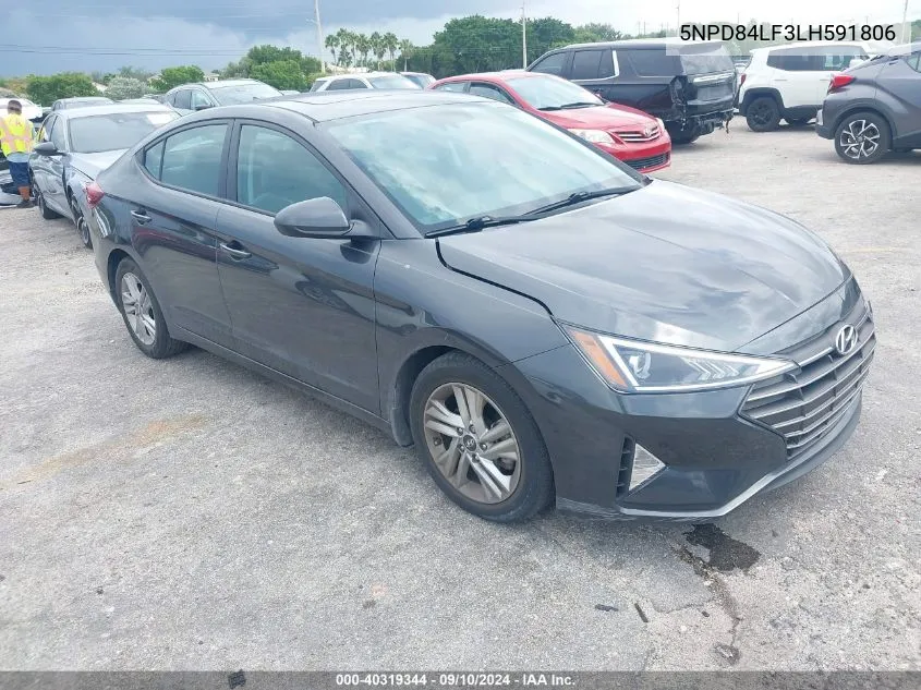 2020 Hyundai Elantra Value Edition VIN: 5NPD84LF3LH591806 Lot: 40319344