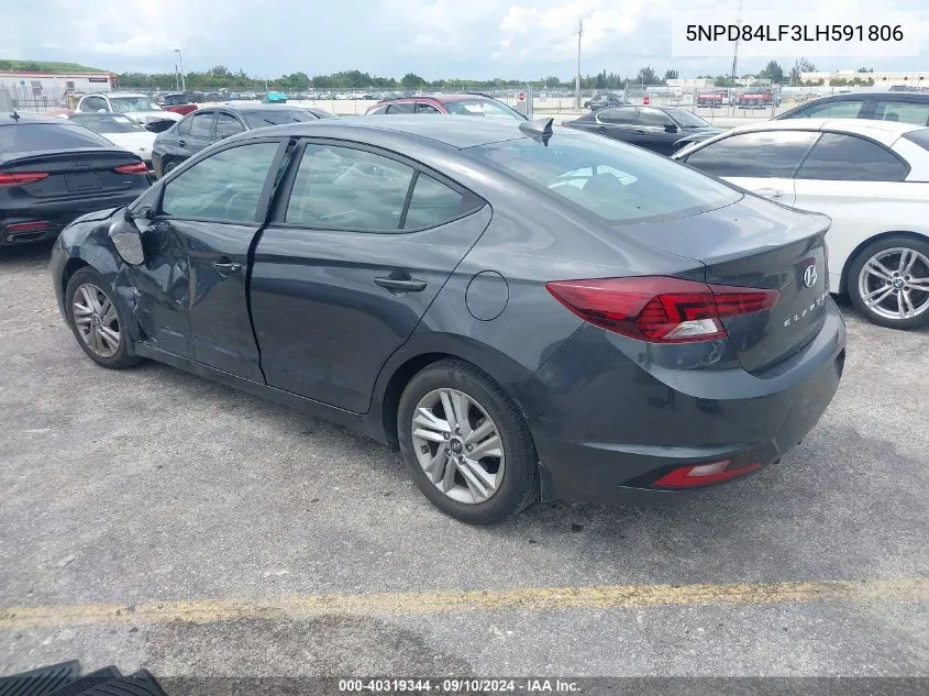 5NPD84LF3LH591806 2020 Hyundai Elantra Value Edition