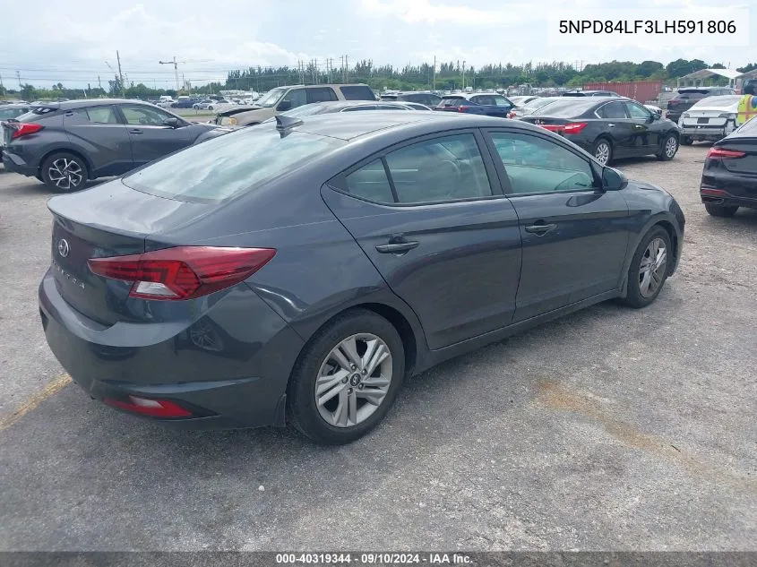 5NPD84LF3LH591806 2020 Hyundai Elantra Value Edition