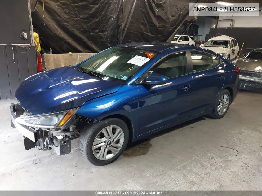 2020 Hyundai Elantra Sel VIN: 5NPD84LF2LH558537 Lot: 40319737