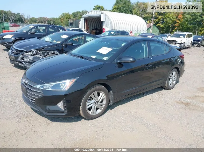 2020 Hyundai Elantra Value Edition VIN: 5NPD84LF6LH598393 Lot: 40320664