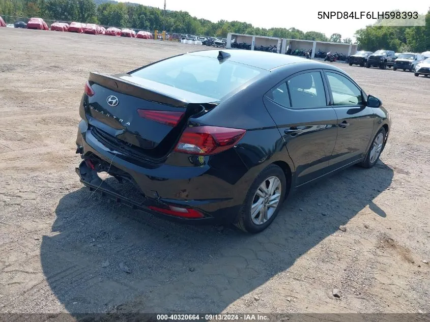 5NPD84LF6LH598393 2020 Hyundai Elantra Value Edition