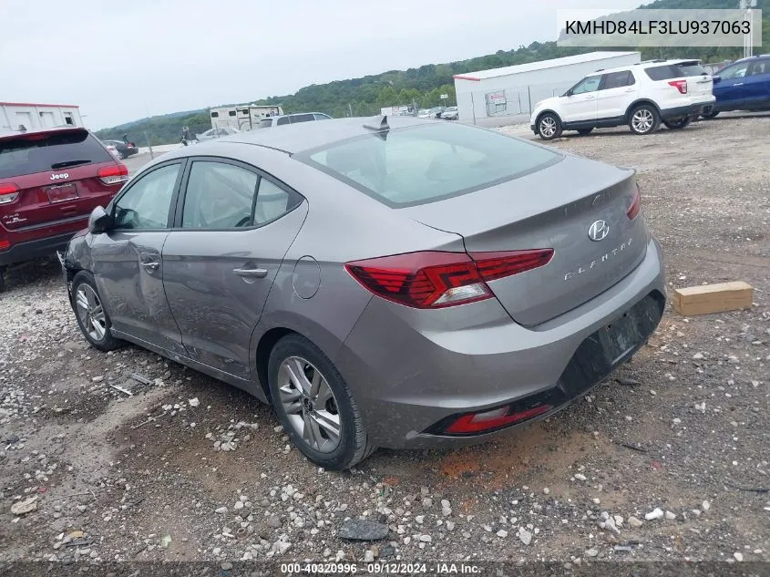 KMHD84LF3LU937063 2020 Hyundai Elantra Sel/Value/Limited