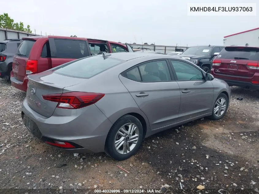 KMHD84LF3LU937063 2020 Hyundai Elantra Sel/Value/Limited