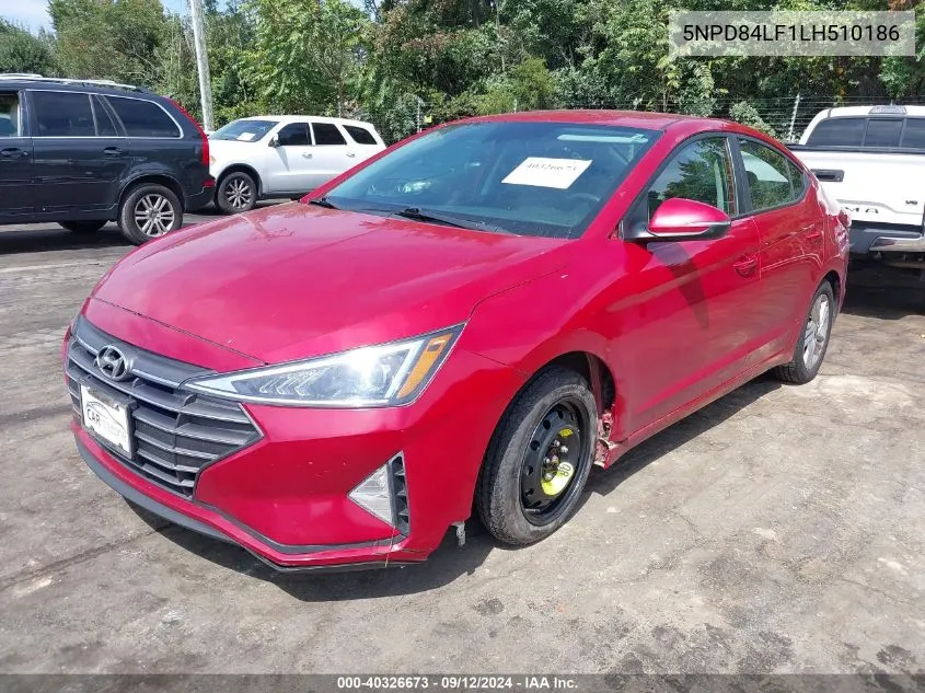 5NPD84LF1LH510186 2020 Hyundai Elantra Sel