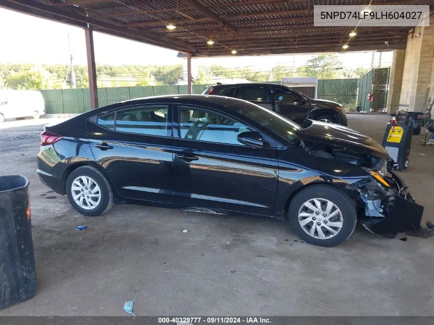 5NPD74LF9LH604027 2020 Hyundai Elantra Se