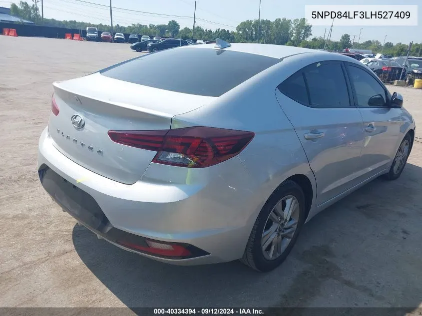 2020 Hyundai Elantra Sel VIN: 5NPD84LF3LH527409 Lot: 40334394