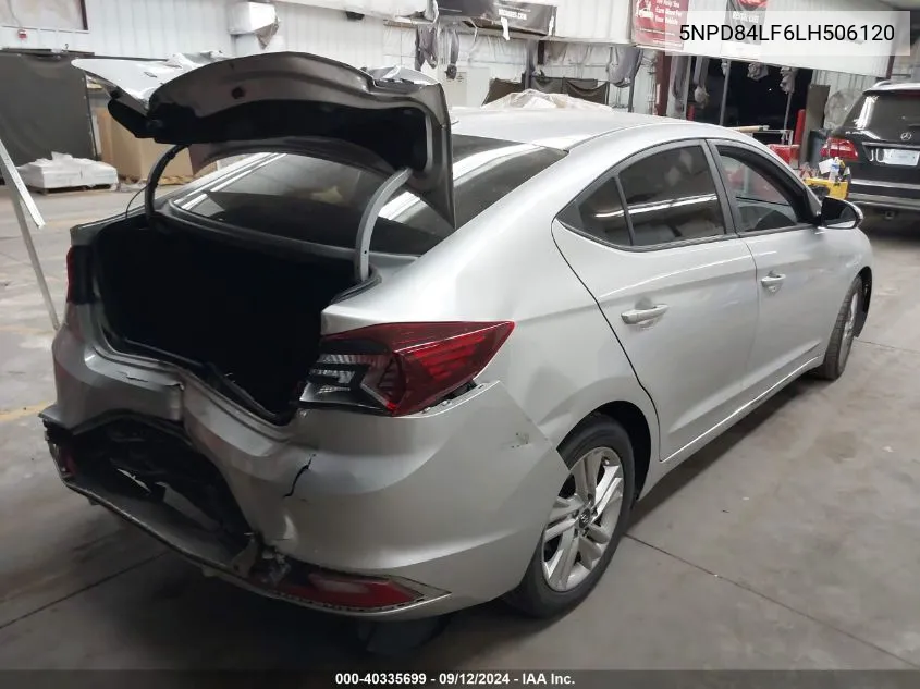 2020 Hyundai Elantra Sel/Value/Limited VIN: 5NPD84LF6LH506120 Lot: 40335699